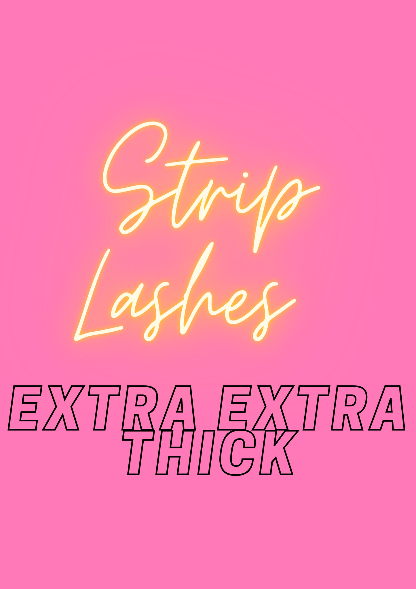 Thick Mega Volume 20-25mm Strip Eyelashs